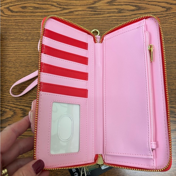 Loungefly Disney Alice In Wonderland Ace of Spades Zip-Around Wallet. NWT - Picture 4 of 6